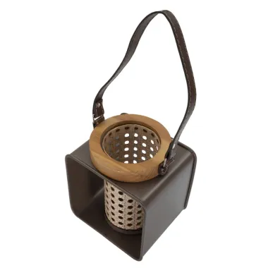 LATARNIA IRON-RATTAN 16x13x20 cm MIN 2